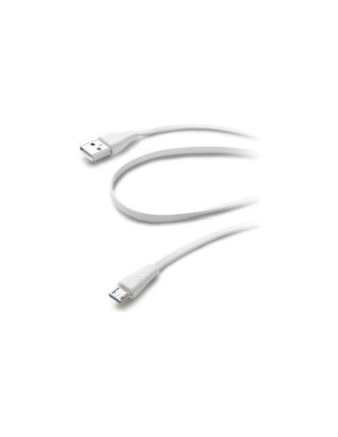 Cavo MicroUSB Cellular Line USBDATACMICROUSBW FLAT