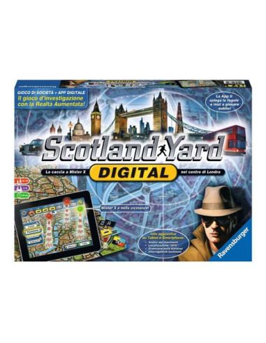 Gioco Ravensburger 26672 SCOTLAND YARD DIGITAL Caccia Mister X Londra