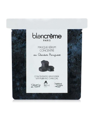 Maschera bellezza Blancreme Paris Viso in tessuto al carbone 1 pezzo