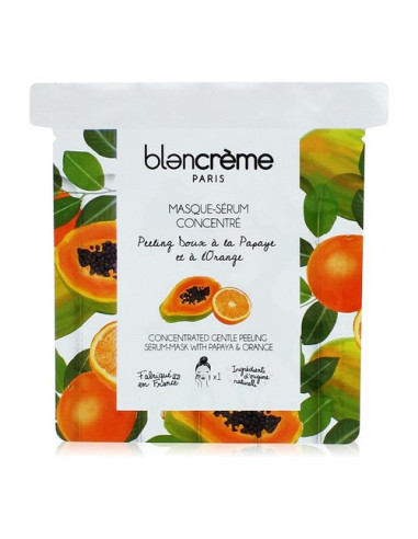 Maschera bellezza Blancreme Paris Viso in tessuto papaya e arancia 1 p