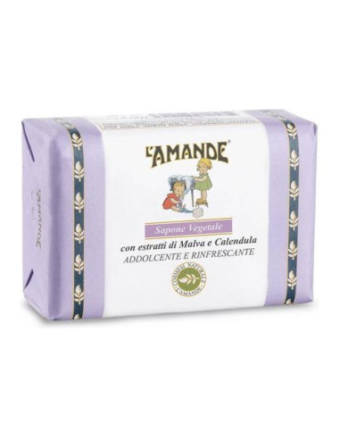 Detergente L'Amande Sapone vegetale malva e calendula 200 Gr