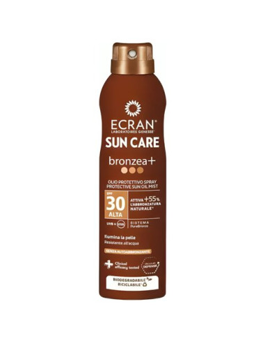 Solare protettivo Ecran Olio spray broncea+ spf 30 250 ml