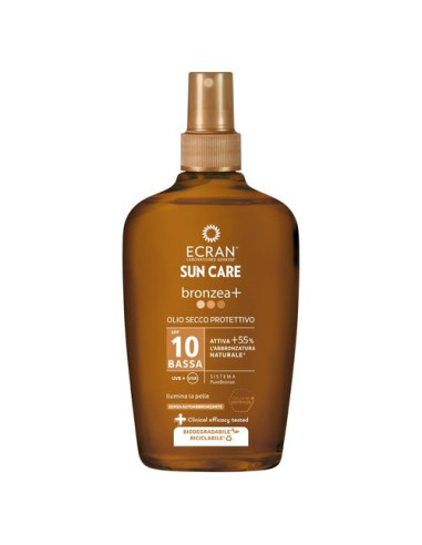 Solare protettivo Ecran Olio spray broncea+ spf 10 200 ml