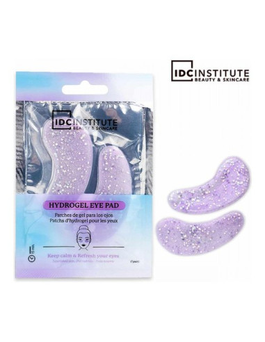 Maschera bellezza Idc Institute Glitter Eye Pads Purple 1 Paio