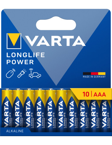 Confezione 10 Batterie Varta Longlife Power Stilo AA