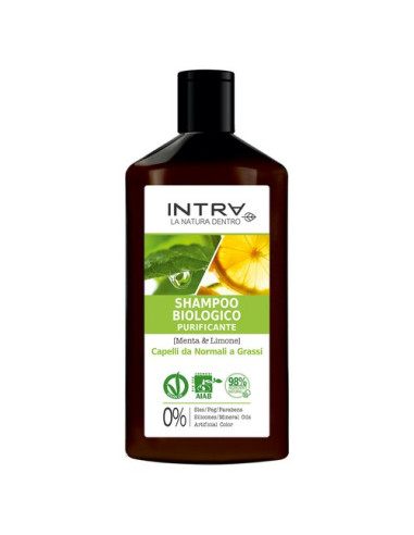 Shampoo capelli Harbor Intra  biologico purificante menta e limone 250