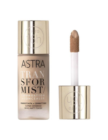 Fondotinta Astra Transformist Foundation + Concealer 02W Dune