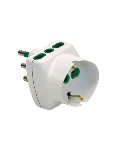 Adattatore Fanton 87240 VERTCAL SYSTEM spina italiana 16A Bianco