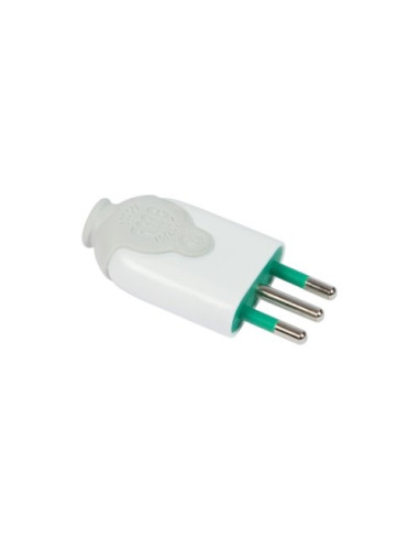 Spina elettrica Fanton 85010 BICÒ Bianco e Verde