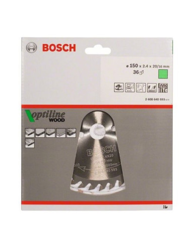 Lama a disco Bosch 2608640593 OPTILINE WOOD