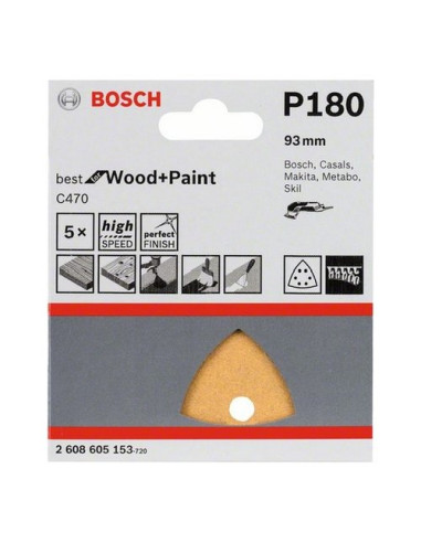 Set fogli abrasivi per multifunzione Bosch 2608900828