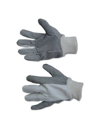 Guanti lavoro Neri 338041 POLKA Bianco grezzo