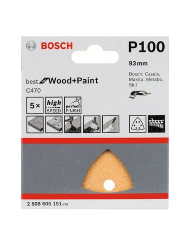 Set fogli abrasivi per multifunzione Bosch 2608900826