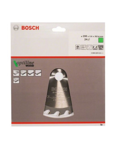 Lama a disco Bosch 2608640612 OPTILINE WOOD