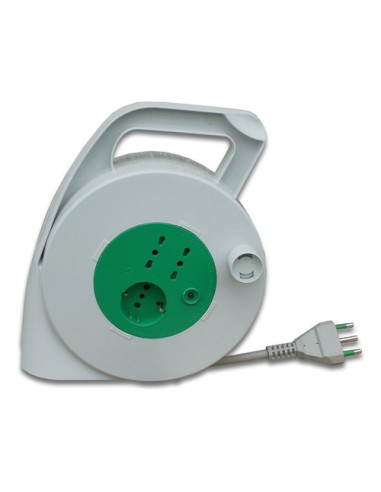 Avvolgicavo elettrico Fanton 01283 PIUMA 3P Bianco e Verde