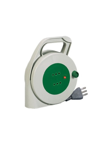 Avvolgicavo elettrico Fanton 01203 PIUMA 2P Bianco e Verde