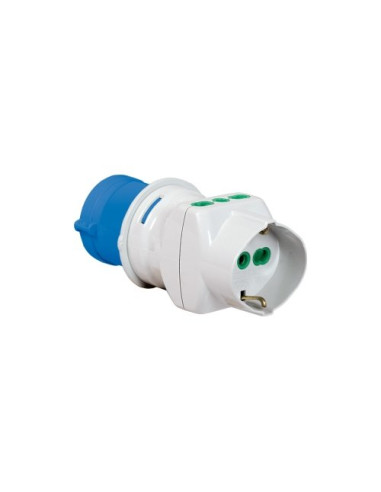 Adattatore Fanton 73090 spina Cee 220V Blu e Bianco