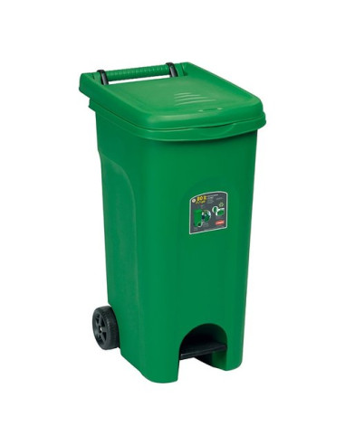 Bidone carellato Stefanplast 25601 URBAN ECO SYSTEM Con Pedale Verde