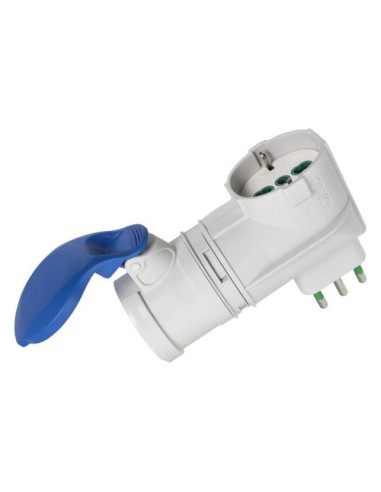 Adattatore Fanton 73010 spina italiana 16A Blu e Bianco