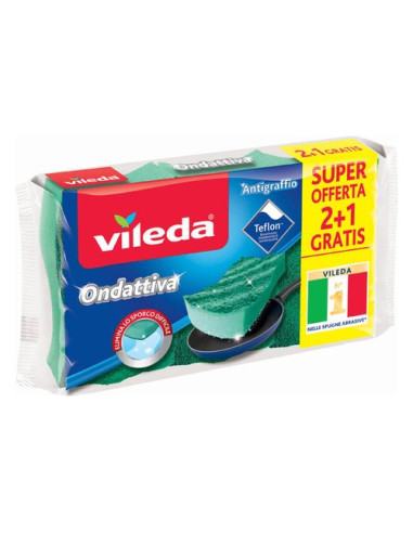 Set spugne Vileda 139181 ONDATTIVA Millesusi