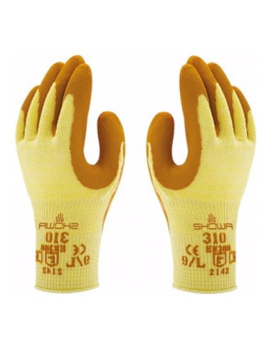 Guanti lavoro Issaline SH310 030 M SHOWA GLOVES Giallo e Arancio