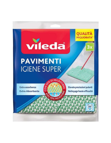 Set panni lava pavimenti Vileda Igiene Super