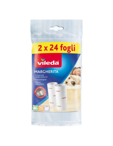 Set ricambi spazzola Vileda 152940 MARGHERITA Adesivo 24 Ff 2 Pz