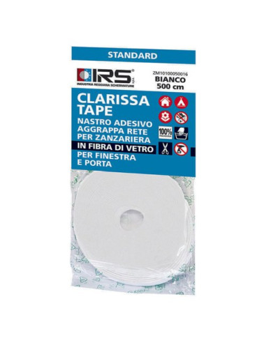 Nastro adesivo zanzariere IRS IRSM0001 CLARISSA Attacca e Stacca 8 mm