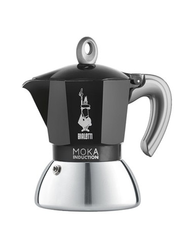 Caffettiera Bialetti 0006932 MOKA INDUCTION Cromo e Nero