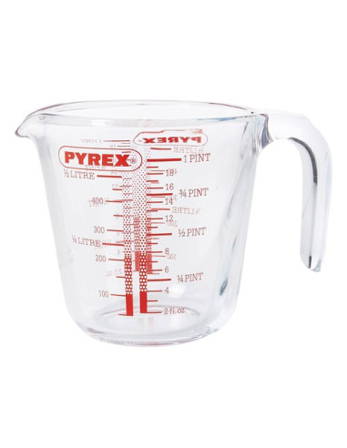 Caraffa Pyrex 263B000 8016 Graduata Trasparente e Rosso