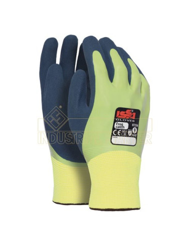 Guanti lavoro Issaline 07256 10 FROG CATCH Lime e Blu