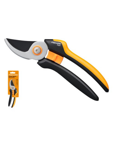 Forbice potatura Fiskars 1057164 SOLID P341 Bypass Nero e Arancio