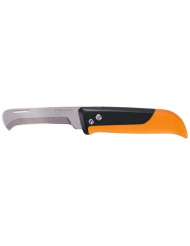 Coltello da raccolta Fiskars 1062819 X SERIES K80 Nero e Arancio