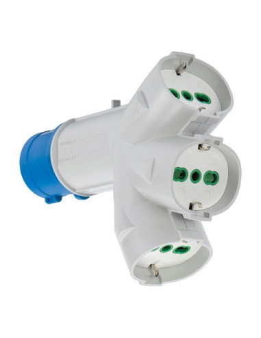 Adattatore Fanton 73095 spina Cee 220V Blu e Bianco