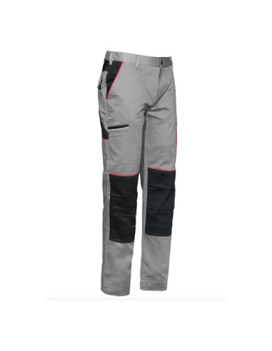 Pantaloni lavoro Issaline 9030B 080 M STRETCH LINE Boom Grigio e Nero