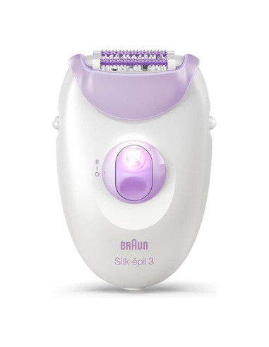 Epilatore Braun SE3 000 SILK EPIL 3 Bianco e Viola