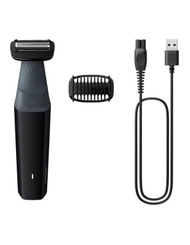 Depilatore Philips BG3017 01 SERIE 3000 Bodygroom Black