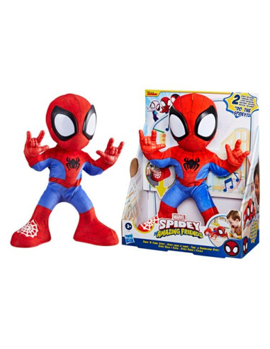 Peluche Hasbro F67225L0 MARVEL SPIDEY Interattivo Balla e Gattona