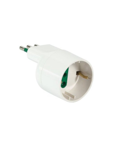 Adattatore Fanton 82125 SALVASPAZIO spina italiana 10A Bianco