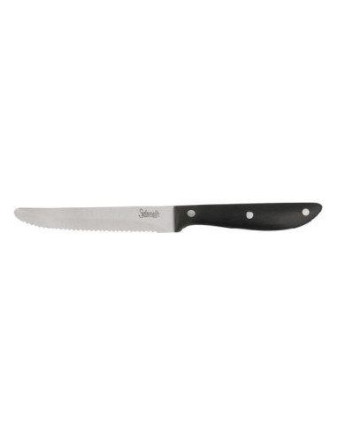 Coltello Salvinelli CTFBI BISTROT Manico rivettato Acciaio e Nero