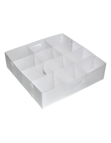 Scatola salvaspazio Domoliving 911000 Organizer cassetto 12p Bianco tr