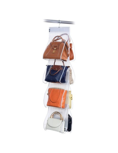 Organizer appendibile Domoliving 908045 Portaborse 8 Tasche Trasparent