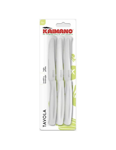 Set coltelli Kaimano 1023390 DINAMIK Punta dentata Bianco