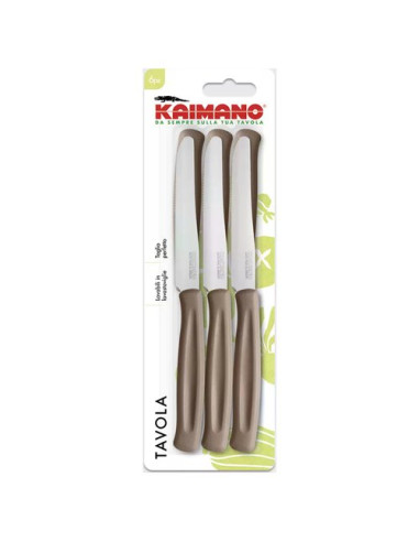 Set coltelli Kaimano 1023389 DINAMIK Punta dentata Marrone