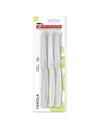 Set coltelli Kaimano 1023401 DINAMIK Lama seghettata Bianco