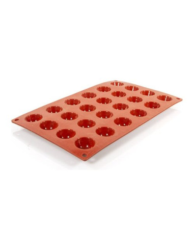 Stampo Pavoni Italia FR004 FORMAFLEX 24 Semisfere Rosso