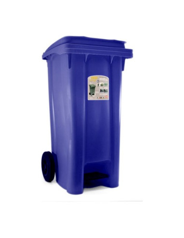 Bidone carellato Stefanplast 25703 URBAN ECO SYSTEM Con Pedale Blu