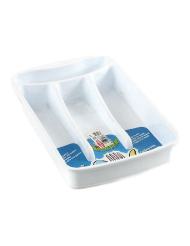 Porta posate Stefanplast 47101 4 posti per cassetto Bianco