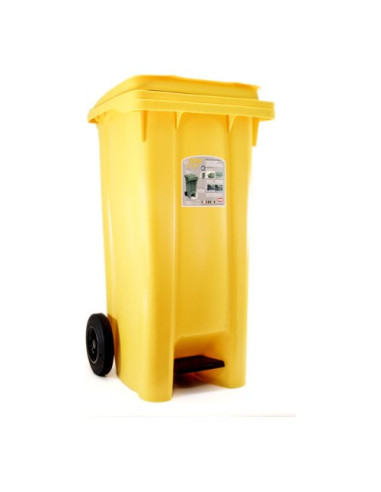 Bidone carellato Stefanplast 25705 URBAN ECO SYSTEM Con Pedale Giallo