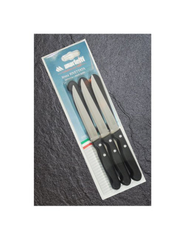 Set coltelli bistecca Marietti 1860 112RBV6N RIVETTATA Lama dentata Ne